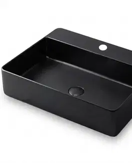 Umývadlá Umývadlo na dosku Rectangle black 1/0