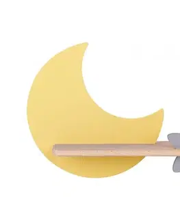 Svietidlá  LED Detské nástenné svietidlo s poličkou MOON LED/5W/230V 21-76731