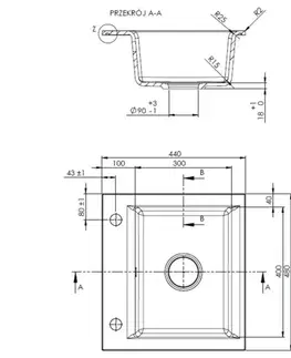 Kuchynské drezy Invena Tesalia AZ-01-Z41-B