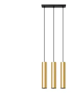 Svietidlá  SL.1201 - Luster na lanku LAGOS 3xGU10/10W/230V zlatá SL.1201