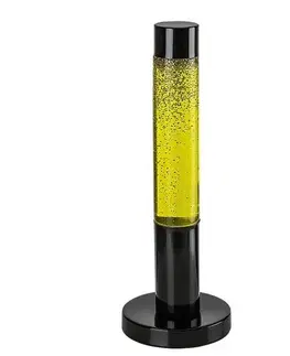 Lampičky Rabalux 76029 dekoratívna lávová stolná LED lampa Lavastic, žltá