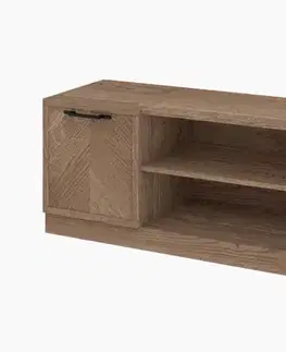 TV stolíky Stolík pod TV ZYCO 25 z masívu, dub rustical