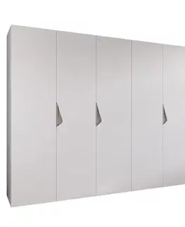 Šatníkové skrine Skriňa Sandi 1-300 (2x150) biela/kašmír