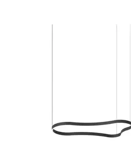 Svietidlá Ideal Lux - LED Luster na lanku WAVES LED/45W/230V CRI 90 čierna 345246