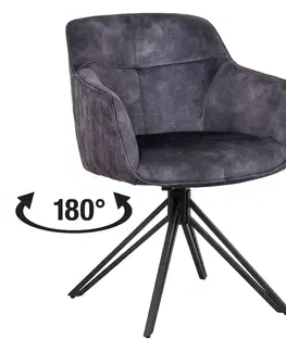 Kancelárske kreslá a stoličky Jedálenská stolička SHERLOCK antracit
