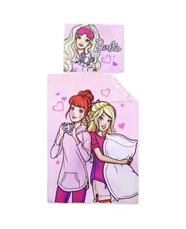 Detské obliečky Obliecky Disney Barbie 140x200cm+90x70cm Setino Tiahome