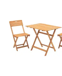 Záhradné stoličky a kreslá  Balkónová sada z bukového dreva 644MYD1103