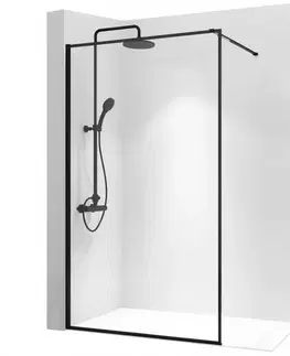 Sprchy WALK-IN Sprchová stena Walk-in Bler Rea K7634 100x195 black