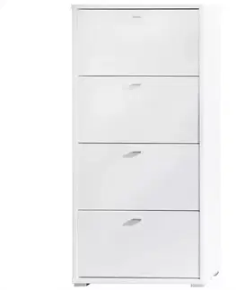 Skrinky na topánky Skrinka Anter A04 Biely Košík
