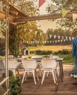 Záhradné stoly KETER Záhradný stolík BUNCH BAR RATTAN | hnedá