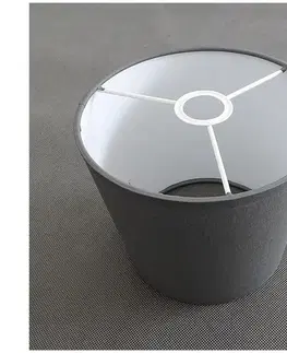 Lampy  Náhradné tienidlo k lustru PICO E14, priemer 18 cm, sivé 9958