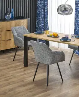 Jedálenské stoly Rozkladací jedálenský stôl QUBIK Halmar