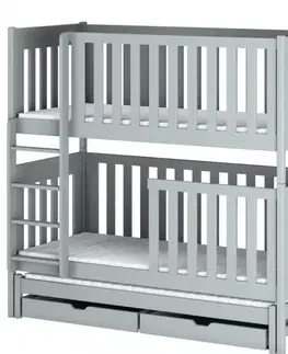 Poschodové postele Posteľ Emilka 90x200 grey