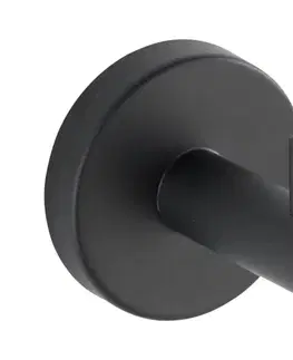 Svietidlá WENKO 24232100-Háčik BOSIO BLACK 5,5x5,5 cm nerezová/strieborná 24232100