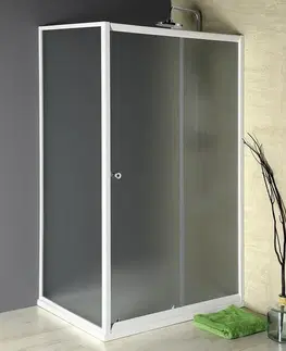 Sprchové dvere AQUALINE - AMADEO obdĺžniková sprchová zástena 1100x900 L/P varianta, sklo Brick BTS110BTP90