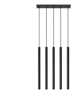 Svietidlá  SL.0472 - Luster na lanku PASTELO 5 5xG9/8W/230V čierna SL.0472