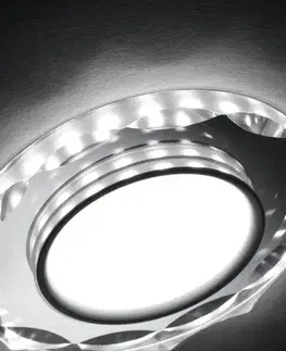 Bodové svetlá Stropné bodové svietidlo Ssp-25 Ch/Tr+Wh 8W Led 230V prstencové LED biele - POSLEDNÉ KUSY