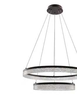 Svietidlá  LED luster na lane FROZI LED/38W/230V pr. 60 cm čierny 32-35561