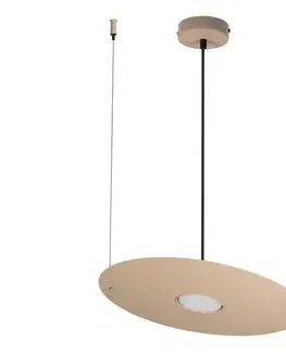 Svietidlá  Závesný luster na lanku PIATTO 1xGX53/15W/230V pr. 35 cm béžový MLP2910