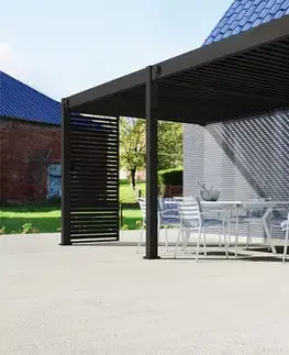 Bioklimatické pergoly Bioklimatická pergola INTRO PLUS 6x3 m k stene Rojaplast