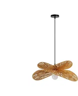 Svietidlá  08265L - Luster na lanku MARIPOSA 1xE27/40W/230V pr. 50 cm juta 08265L
