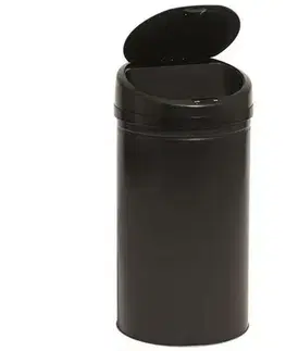 Odpadkové koše Kôš odpadkový bezdotykový SENZO 60 l, okrúhly, čierny