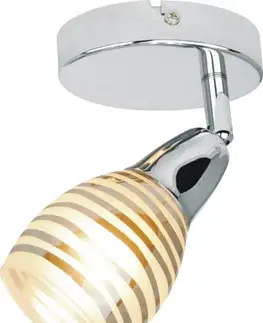 Nástenné svetlá Nástenná lampa 1X10W E14 LED chróm JUBILAT