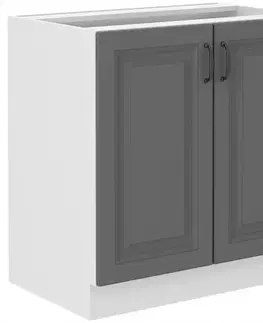 Kuchynské skrinky stojace Kuchynská skrinka Stilo dustgrey/biely 80d 2f bb