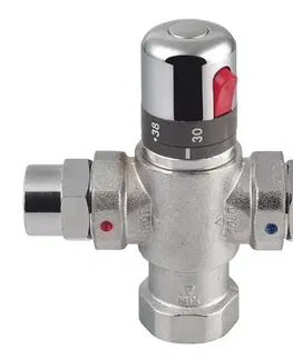 Doplnky do kúpeľne SAPHO - Termostatický regulátor teploty vody, 1", pre 4 až 8 odberných miest, chróm TMTCOM