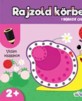Nalepovačky, vystrihovačky, skladačky Rajzold körbe, ragaszd oda! - Vidám kisállatok