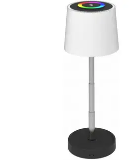 Záhradné lampy  LED RGBW stmievateľná vonkajšia nabíjateľná stolná lampa LED/2W/5V IP44 1200 mAh sivá PTL45RGB