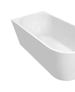 Vane AQUALINE - TIBERA L rohová stojaca vaňa 140x70cm, biela E1066