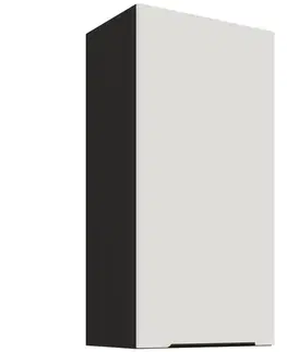 Kuchynské skrinky visiace Kuchynská skrinka Aria-WH/BL anti fingerprint 45G-90 1F