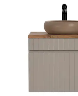 Skrinky s umývadlom ArtCom Kúpeľňová skrinka s umývadlom a doskou ICONIC Cashmere DU60/1 | 60 cm