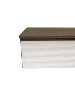 Kúpeľňový nábytok Koupelnová skříňka s krycí deskou Naturel Monza 99x30x45 cm ořech mat MONZA100WN MONZA100WN