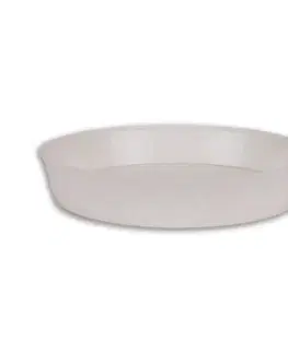 Kvetináče a truhlíky Kinekus Miska pod kvetináč, plastová, priemer 18cm, biela
