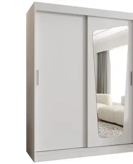 Šatníkové skrine Skriňa Moka 150 biela