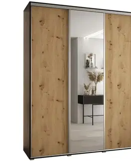Šatníkové skrine Skriňa 45 Canaris 3 200 čierna/artisan/silver