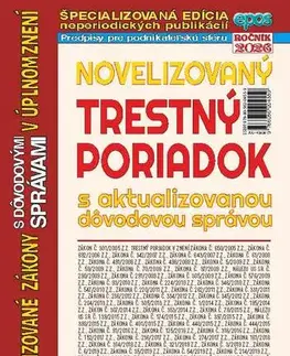 Zákony, zbierky zákonov Novelizovaný Trestný poriadok 17/2026