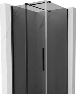 Sprchovacie kúty MEXEN/S - Velár sprchovací kút, posuvné dvere 90 x 90, grafit, čierna 871-090-090-41-70