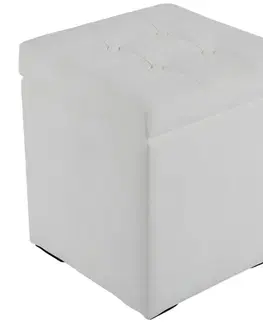 Taburetky na sedenie Taburetka Box S biela
