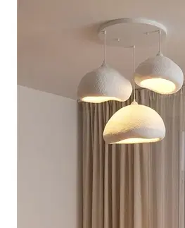 Svietidlá BRILAGI - Závesný luster na lane WABI SABI 3xE27/40W/230V pr. 82 cm biely 739SBR1106