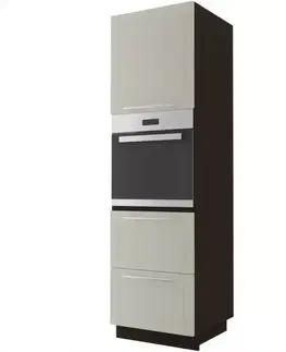 Kuchynské skrinky Kuchynská skrinka D14RU/2E - 356 Quantum vanilla mat/lava