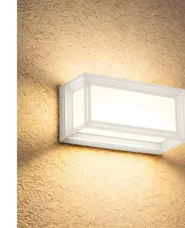Svietidlá Brilagi - Vonkajšie nástenné svietidlo PARKER 1xE27/60W/230V biela IP44 BRI876