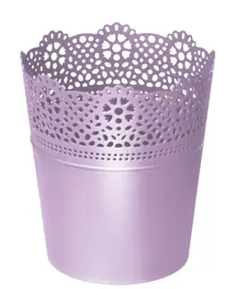 Kvetináče PROSPERPLAST - Obal na kvetináč LACE 16cm lev