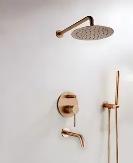 Kúpeľňové batérie REA - Podomietková kúpeľňová sada LUNGO Copper + BOX REA-P7998