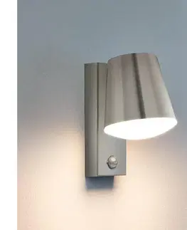Záhradné lampy Eglo 97453 - Vonkajšie nástenné svietidlo so senzorom CALDIERO 1xE27/10W/230V IP44 97453