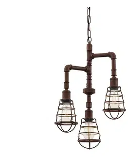 Svietidlá Eglo 49808 - Luster na reťazi PORT SETON 3xE27/60W 49808