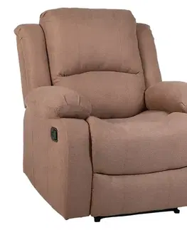 Kreslá KONDELA Askoy New relaxačné kreslo hnedá