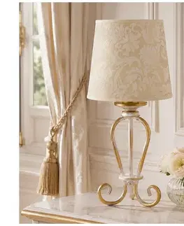 Lampy BRILAGI - Stolná lampa SONIA 1xE27/15W/230V krémová/patina 2156